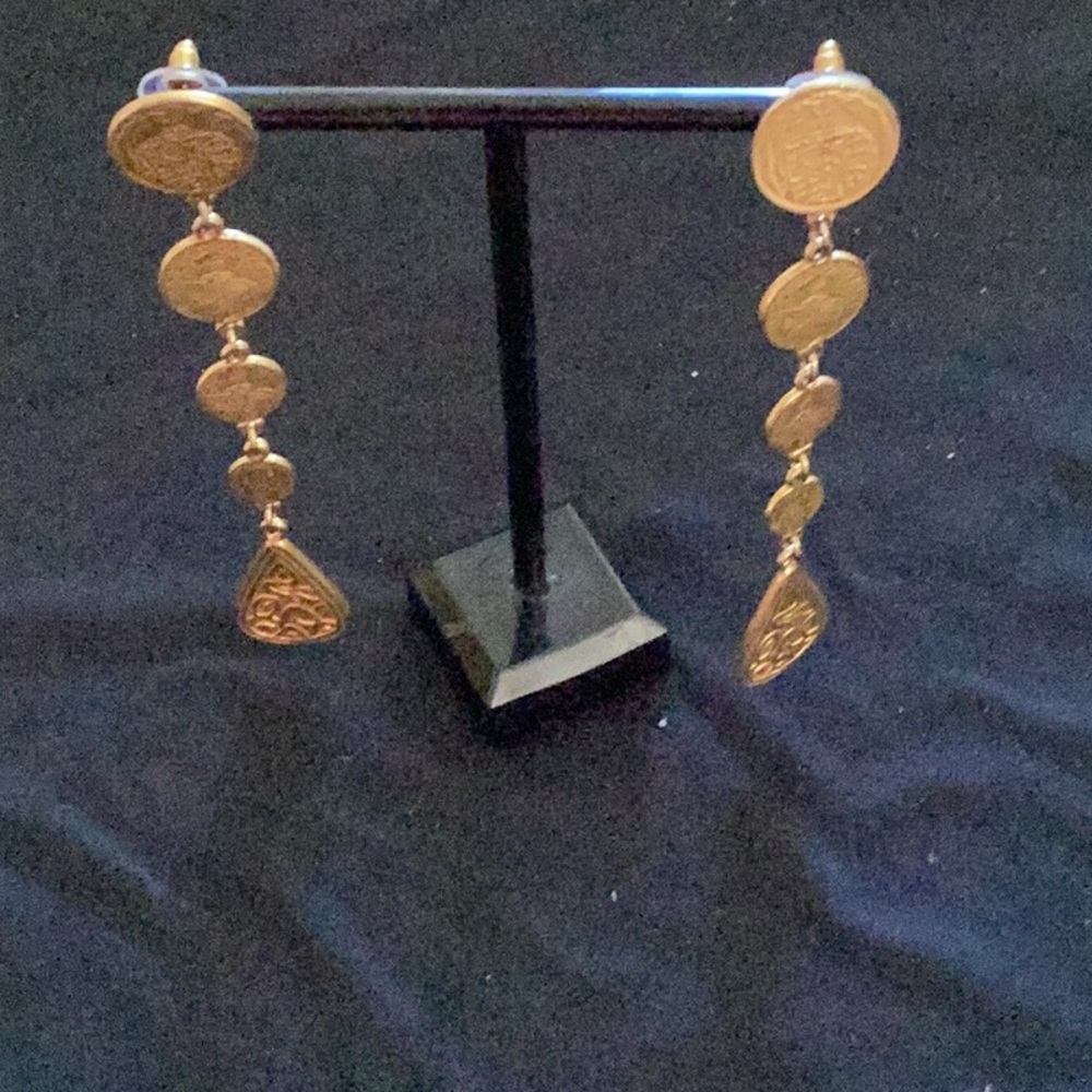 Gold plated earrings